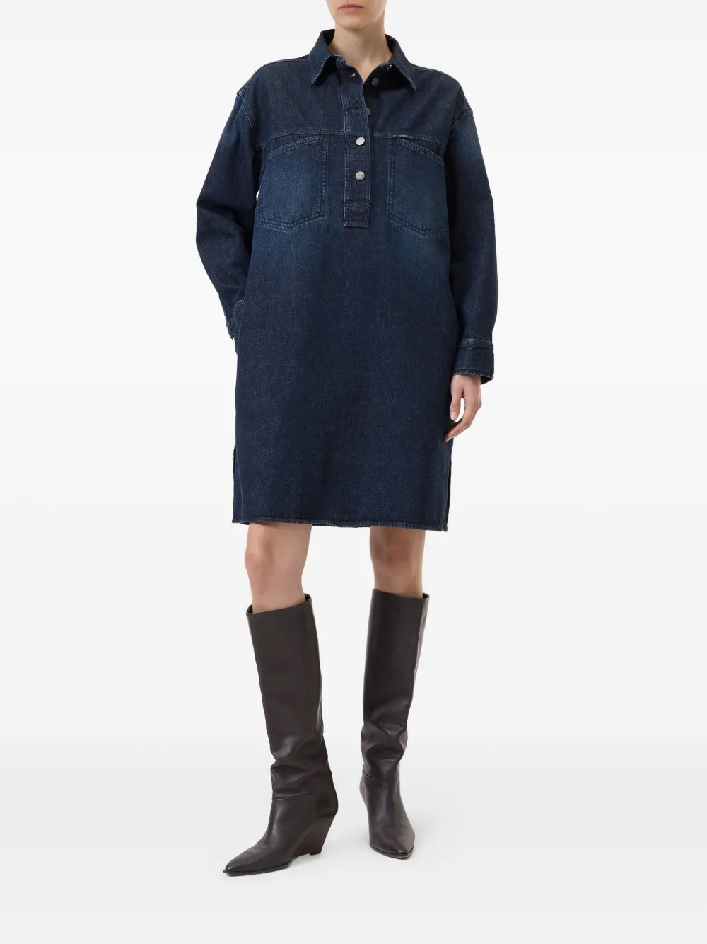 Closed Spijkershirtjurk - Blauw
