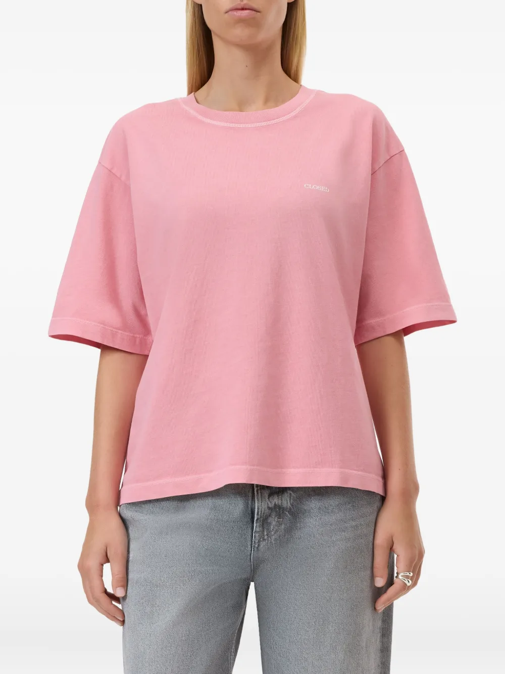 Closed T-shirt met logoprint Roze