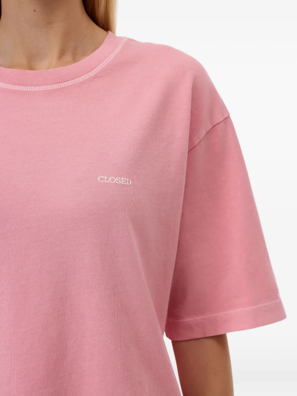 Closed T-shirt met logoprint Roze