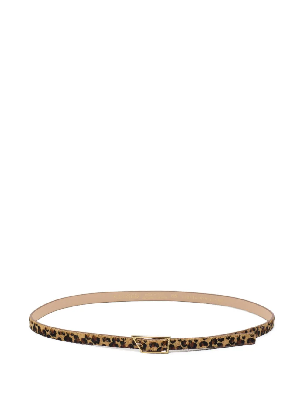 Closed Leren riem Beige