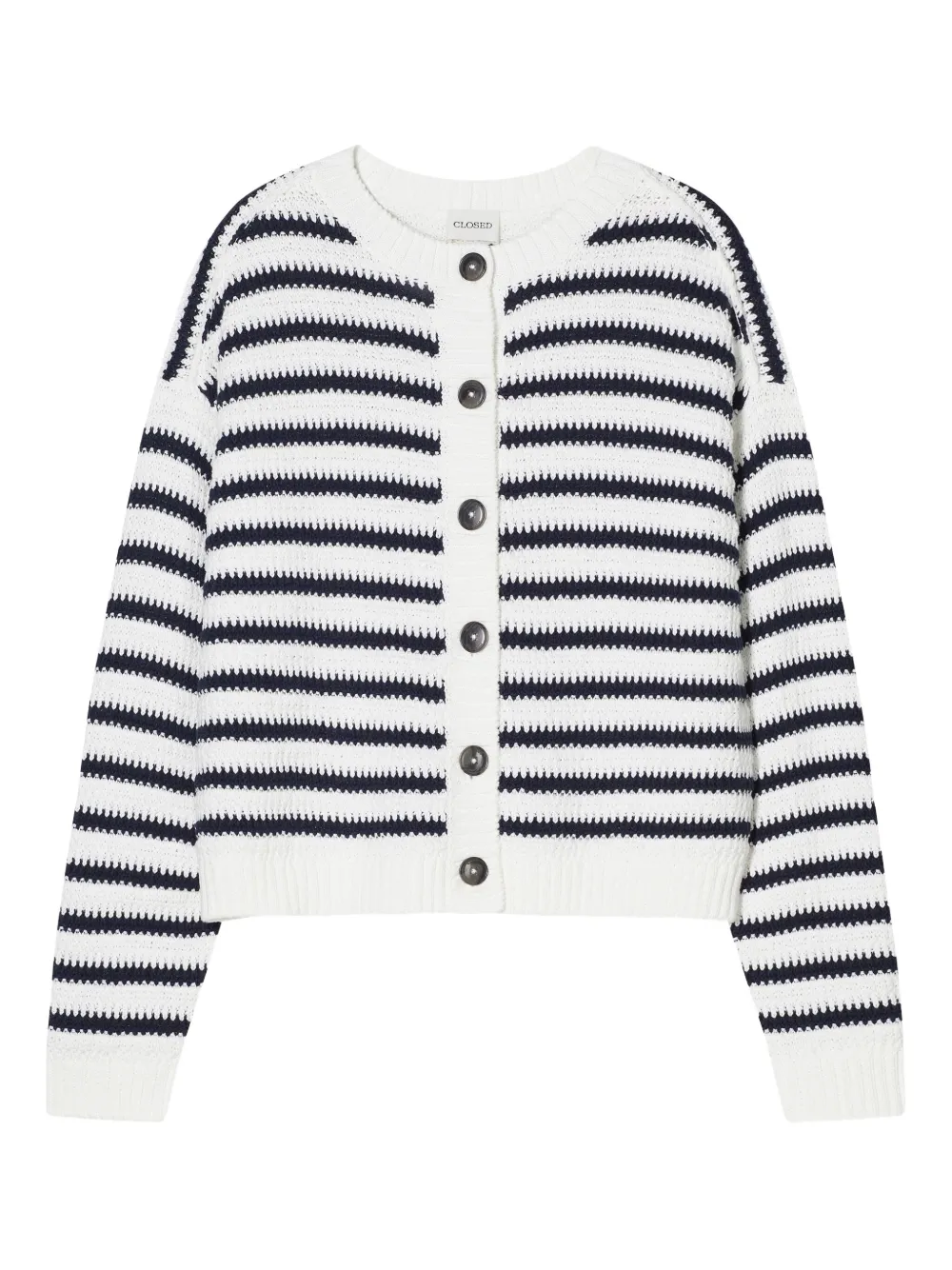 Closed Gestreept vest Wit