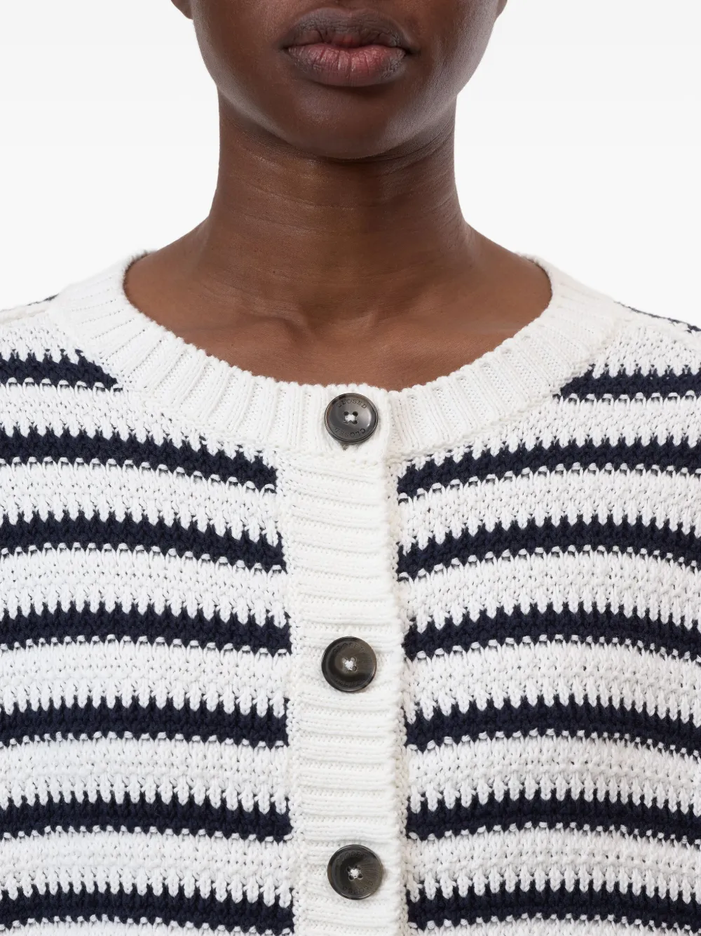 Closed Gestreept vest Wit