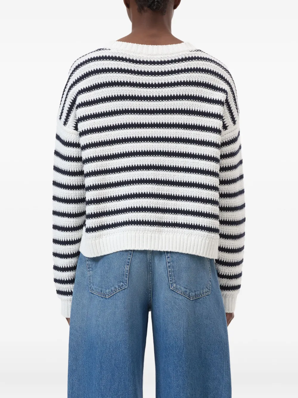 Closed Gestreept vest Wit