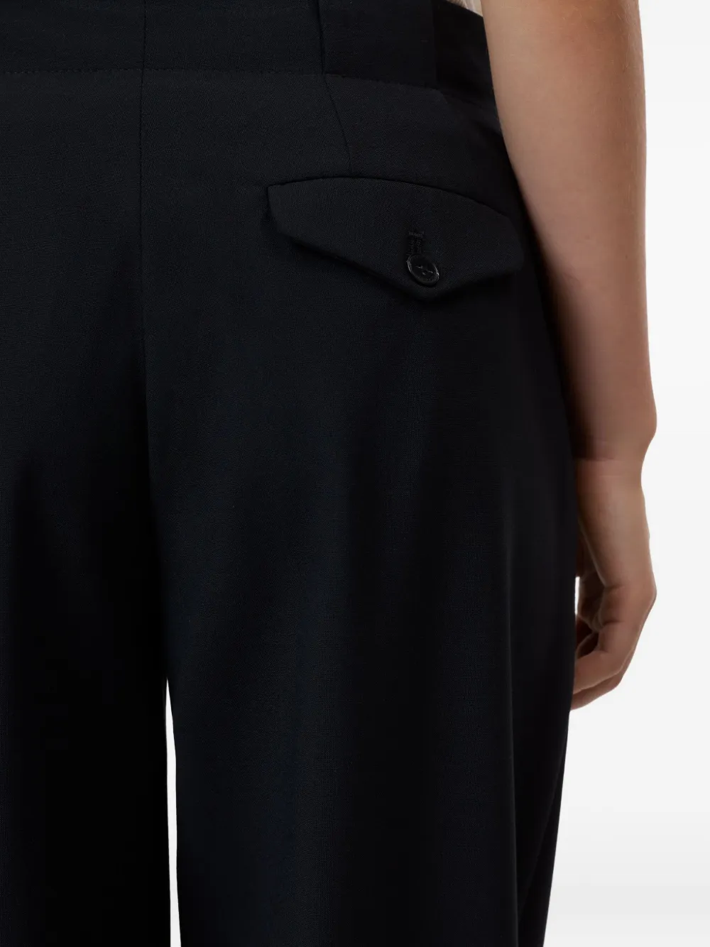 Closed Mawson pleated-pocket trousers Zwart