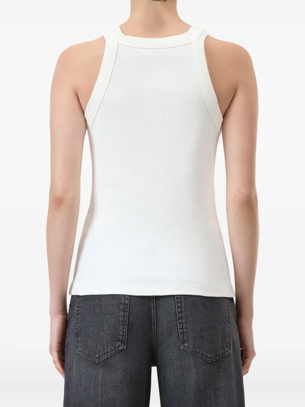 Closed Tanktop met logoprint Wit