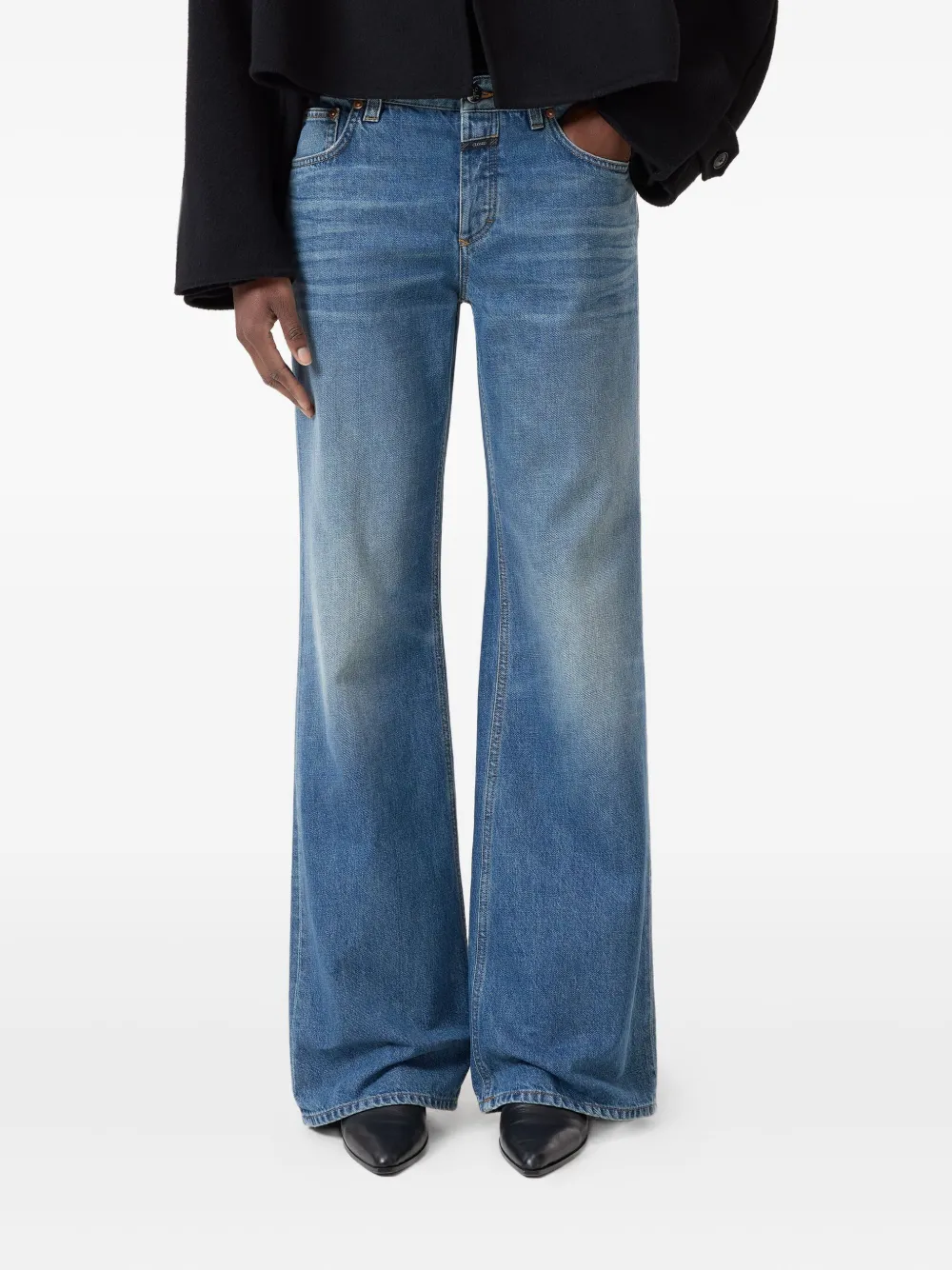 Closed Jeans met wijde pijpen - Blauw