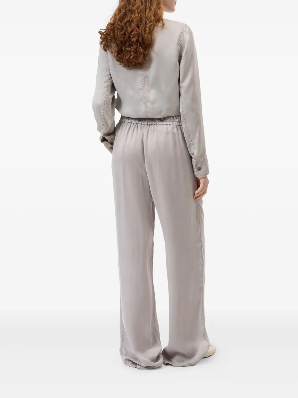 Closed Winona elasticated-waist trousers Grijs