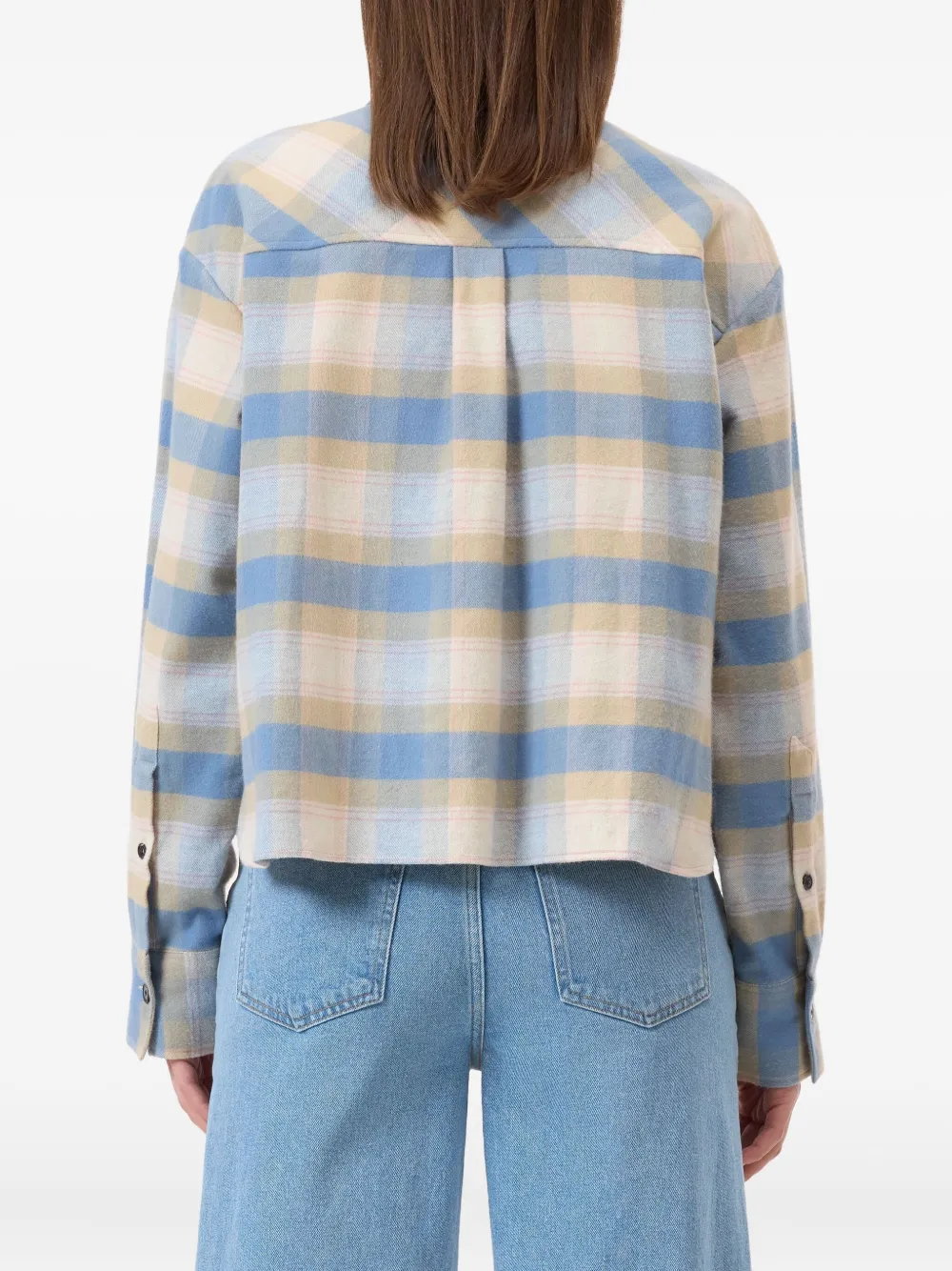 Closed Geruit blouse Blauw