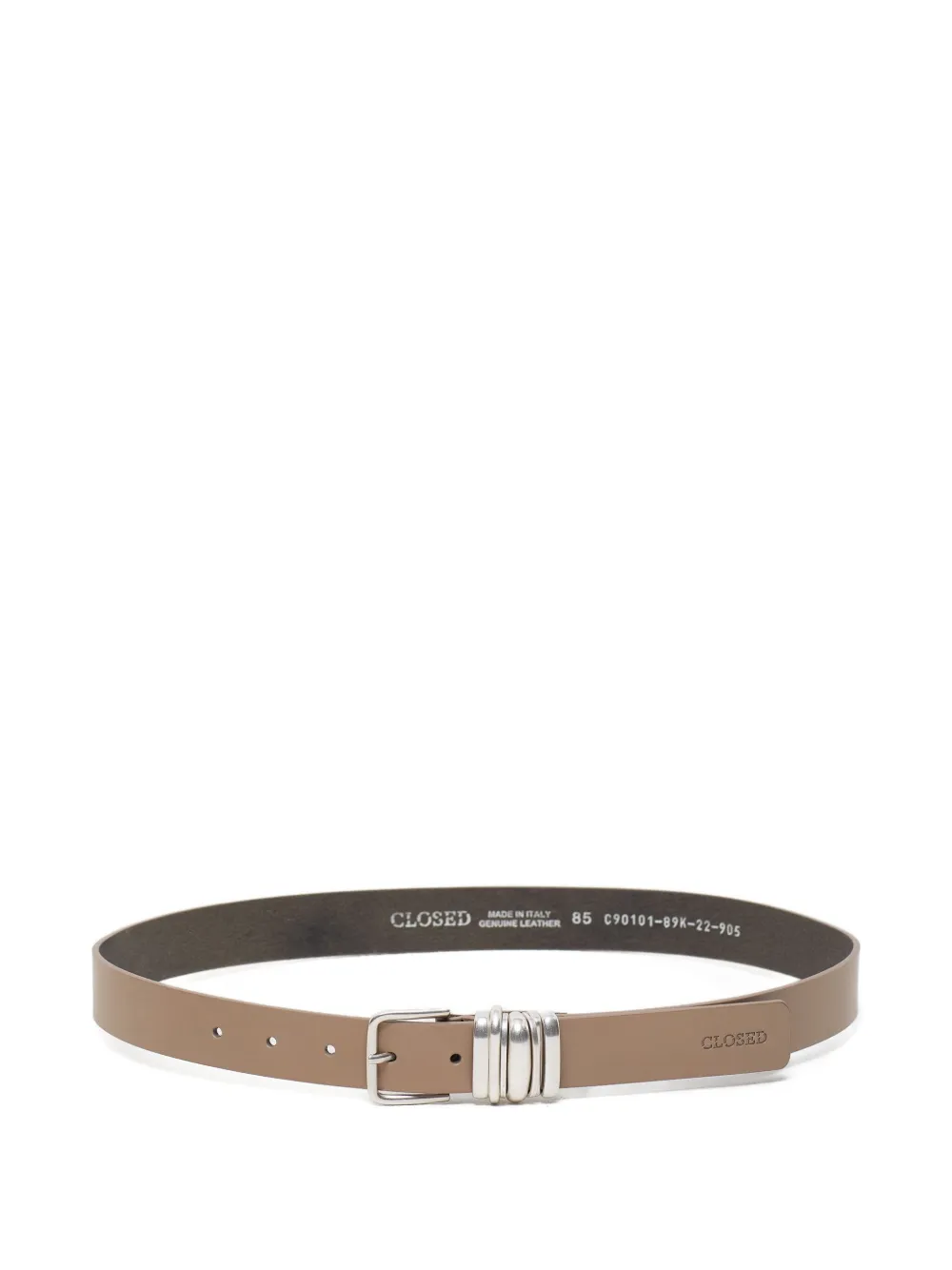 Closed Leren riem Beige