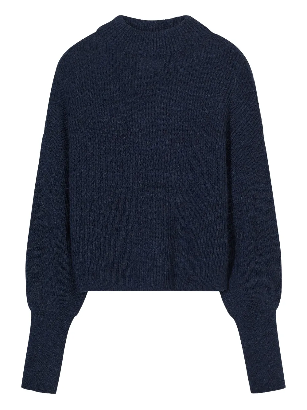 Closed Cuffed-sleeves Sweater In Blue