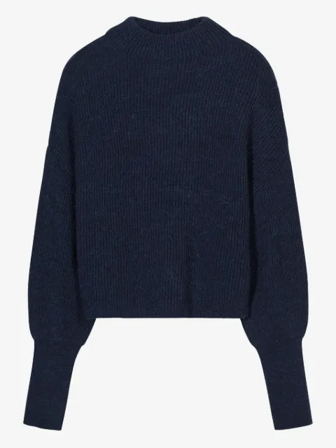 Closed cuffed-sleeves sweater
