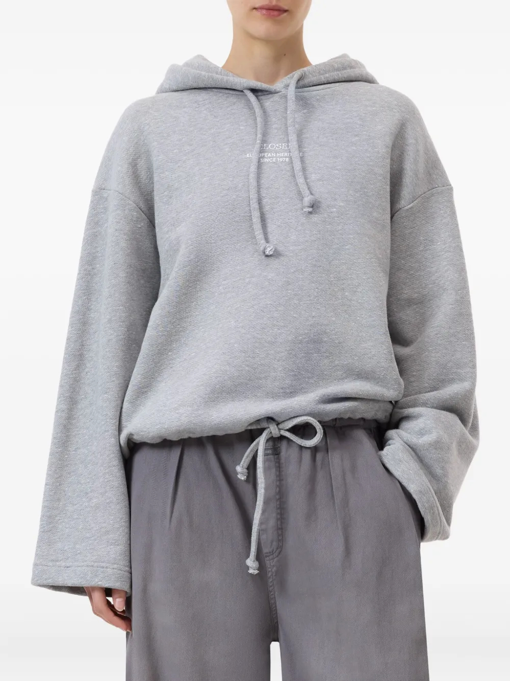 Closed logo hoodie Grijs