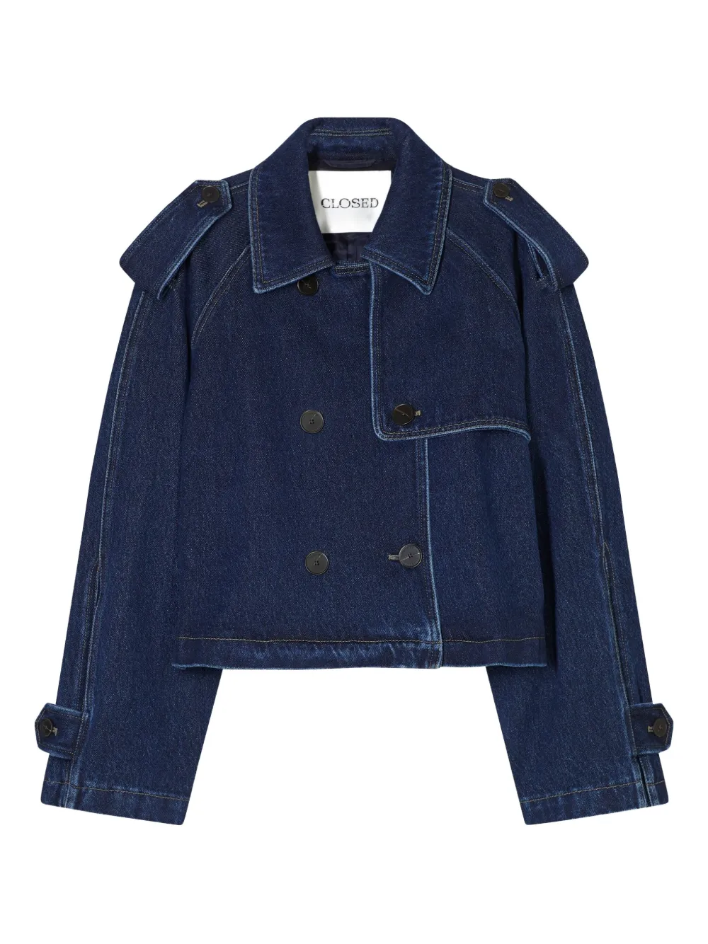Closed Cropped jack Blauw
