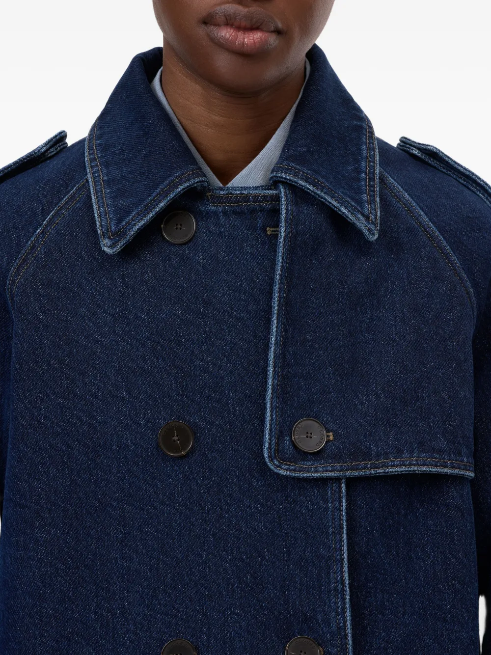 Closed Cropped jack Blauw