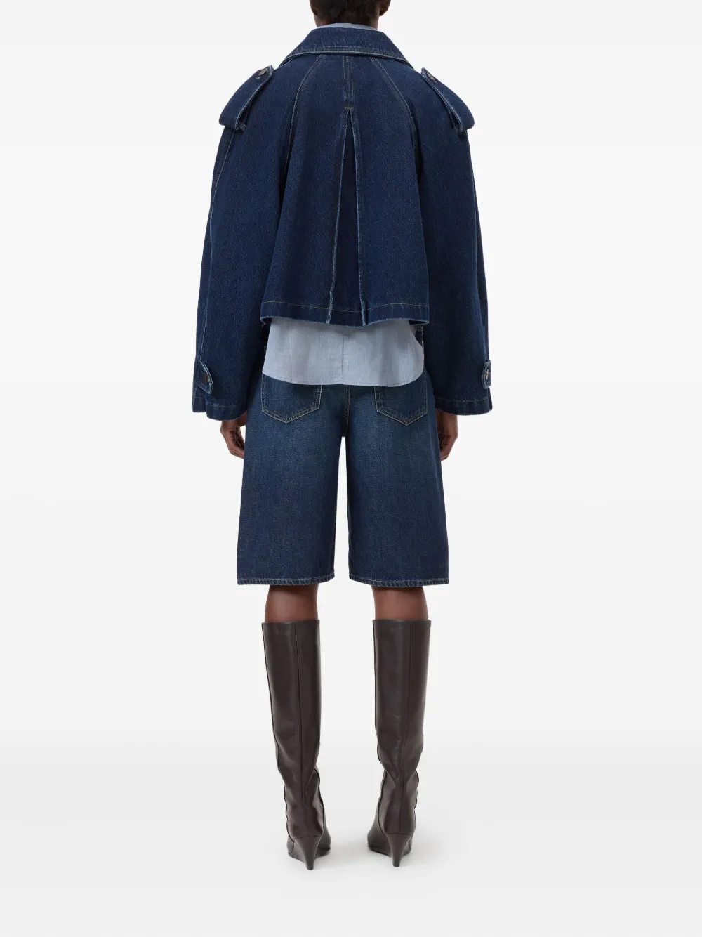 Closed Cropped jack Blauw