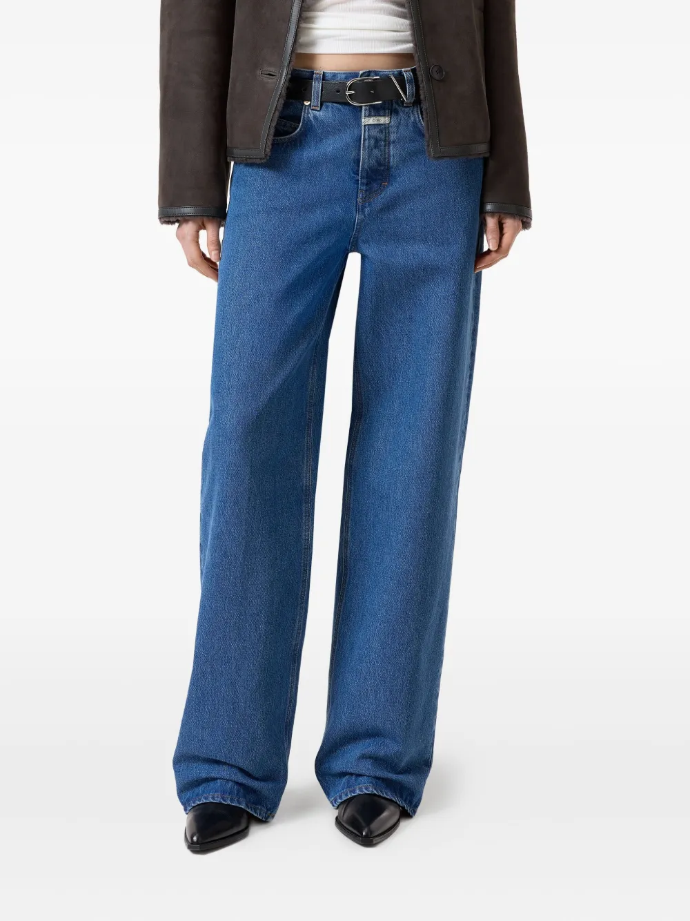 Closed Jeans met wijde pijpen - Blauw