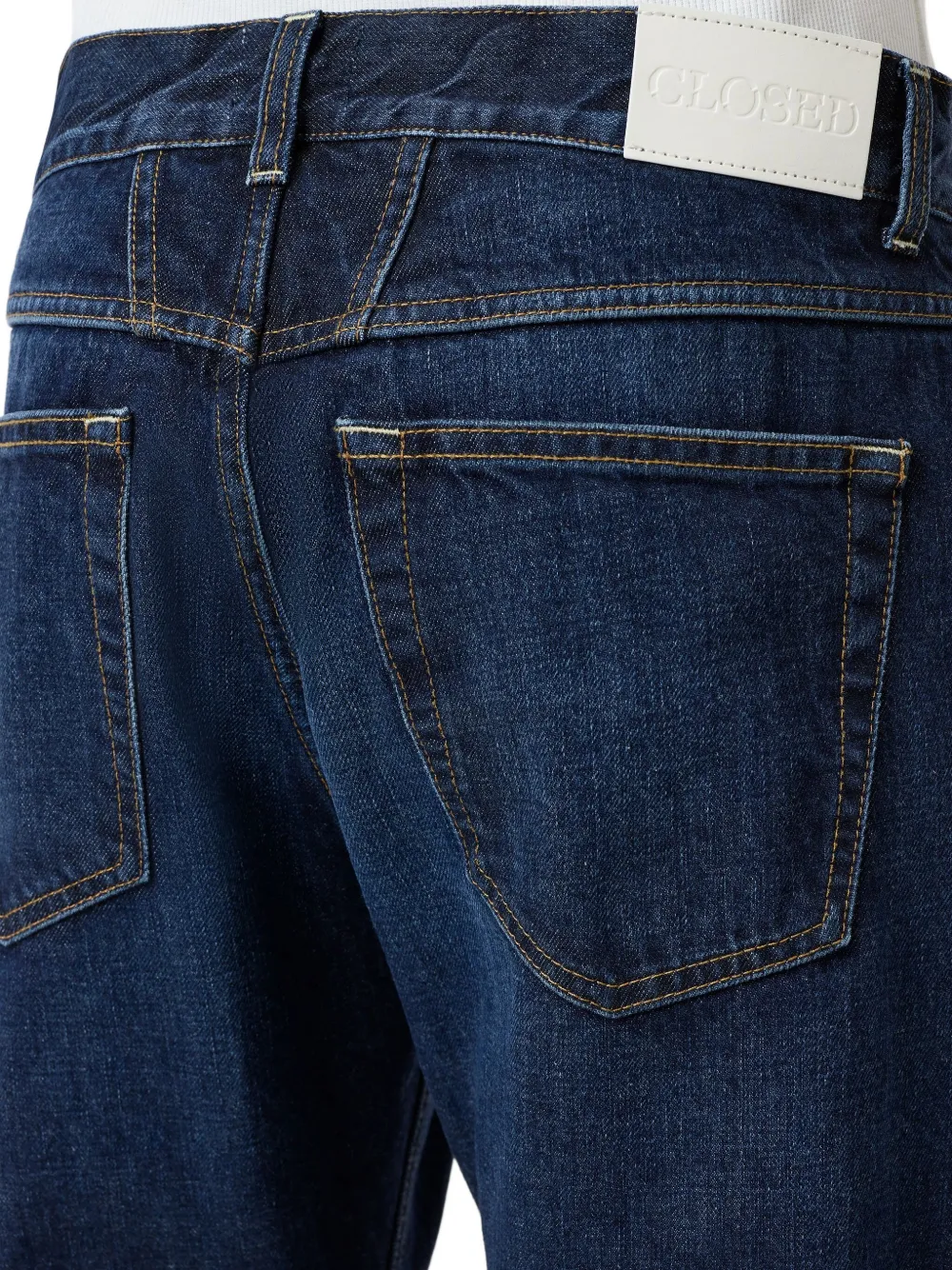 Closed High-rise Straight-leg Jeans In Blue