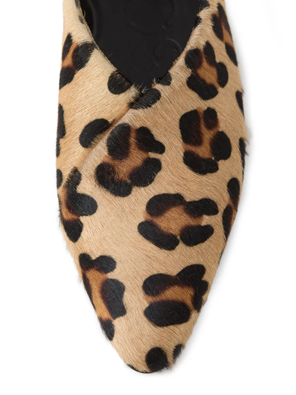 Closed leopard-print ballerinas Neutrals