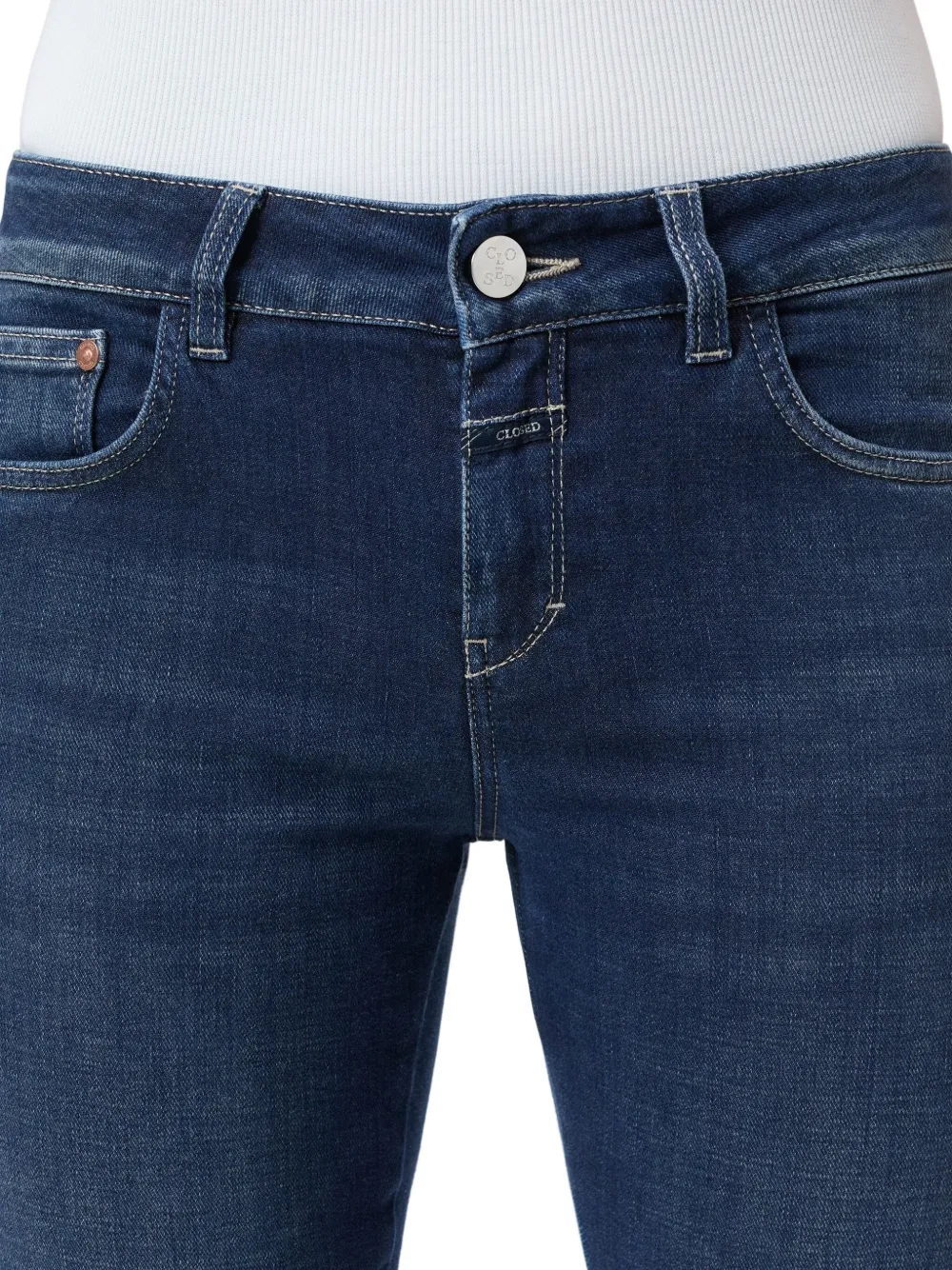Closed Baker jeans met split Blauw