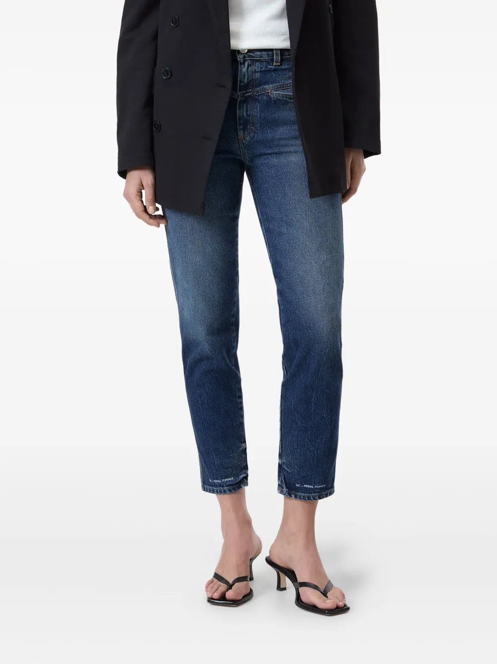 Closed Gerafelde jeans Blauw