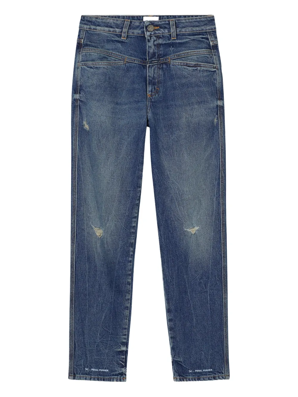Closed Gerafelde jeans Blauw