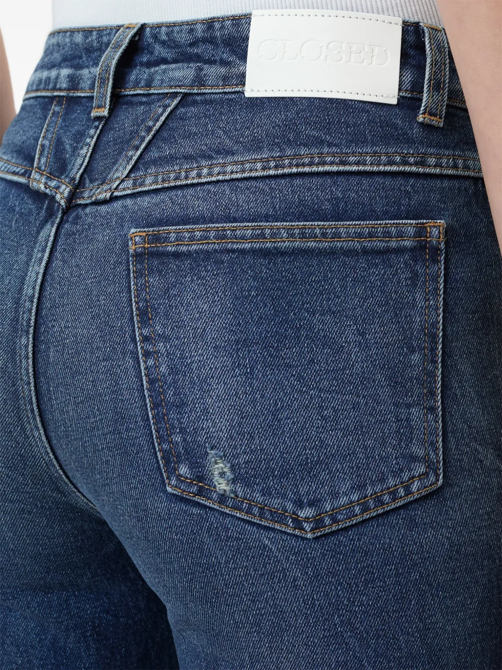 Closed Gerafelde jeans Blauw