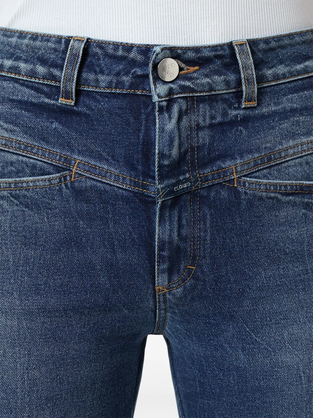 Closed Gerafelde jeans Blauw