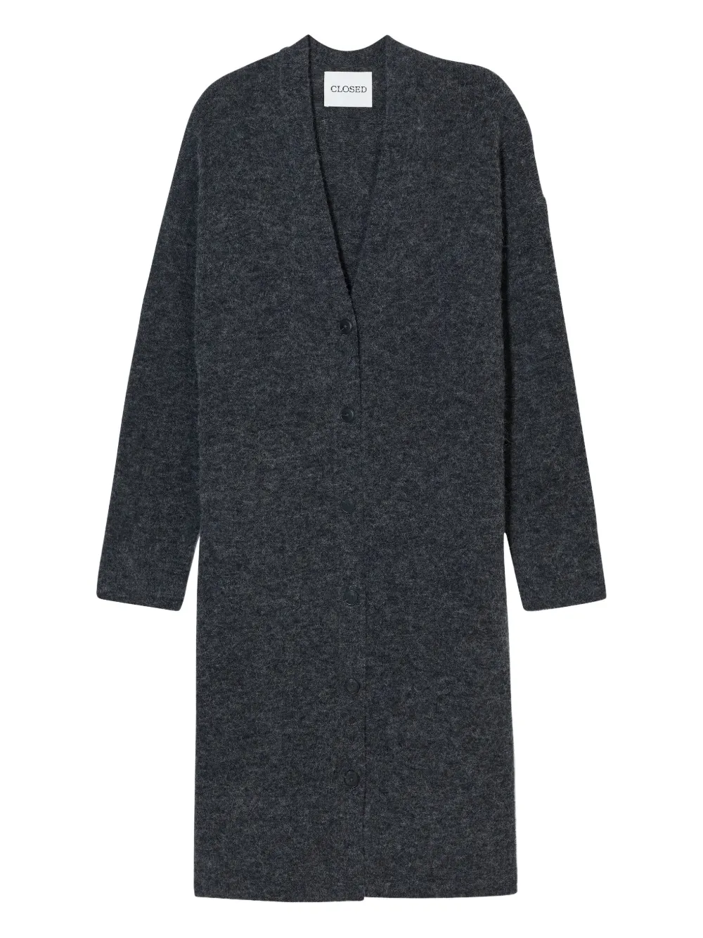 Closed cárdigan con cuello en V | gris | Image 1