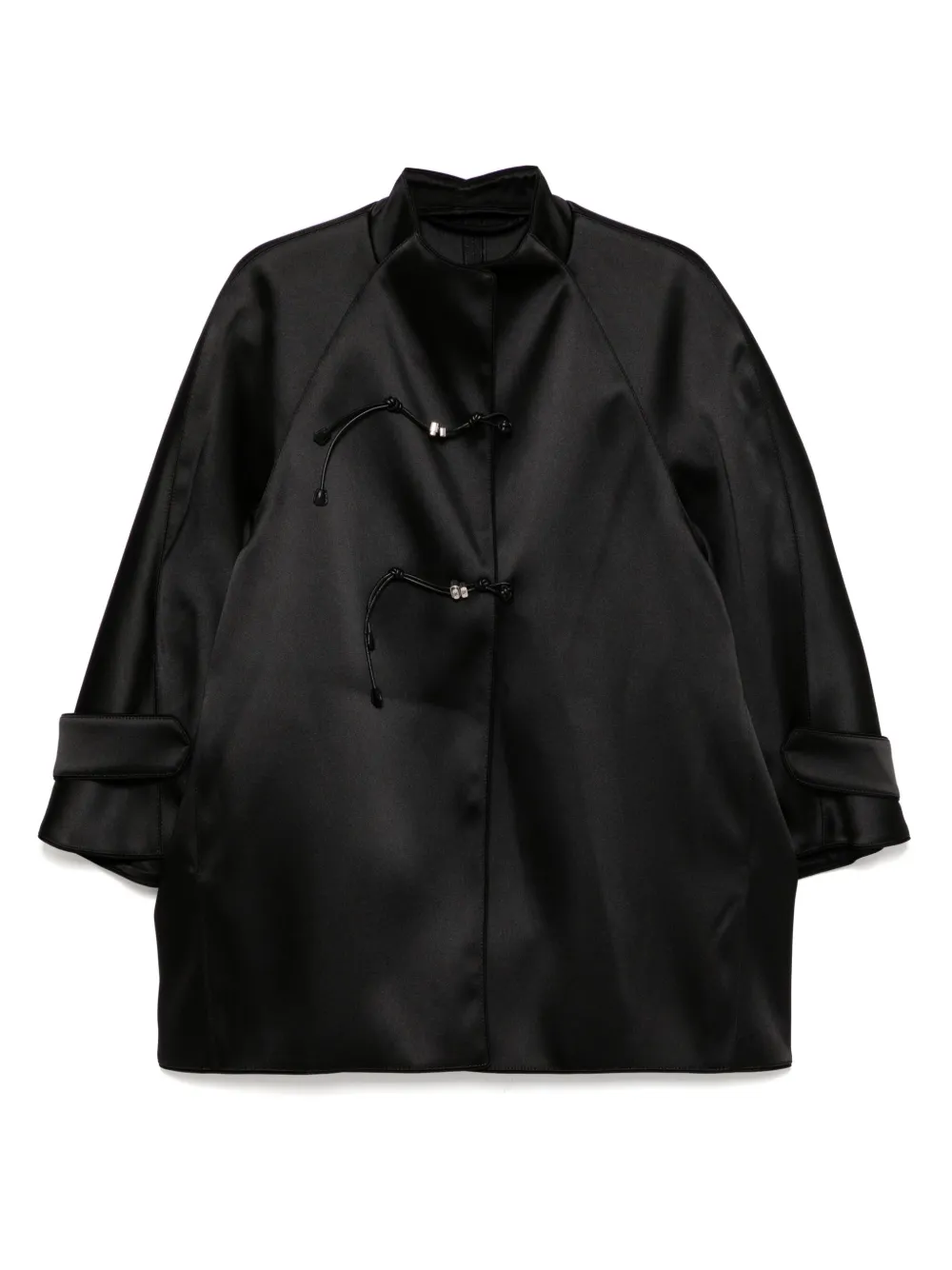 Ermanno Scervino rounded shoulders cocoon coat | negro | Image 1