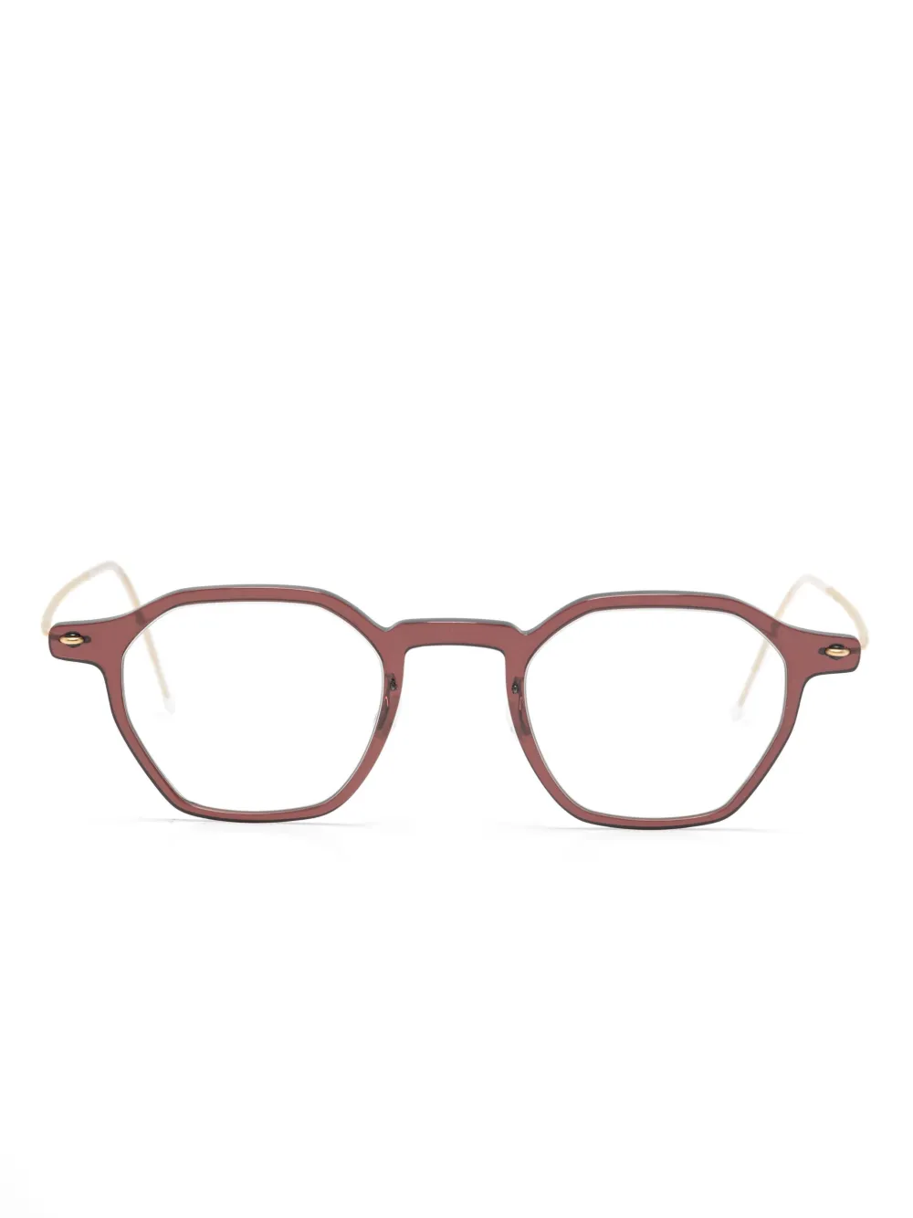 Lindberg geometric-frame glasses | Brown | Image 1