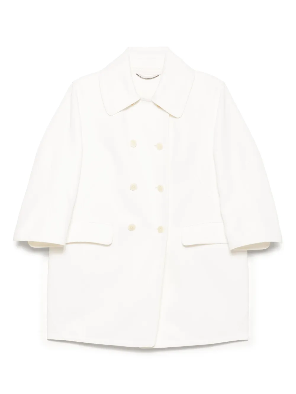 Ermanno Scervino double faced cady coat | blanco | Image 1