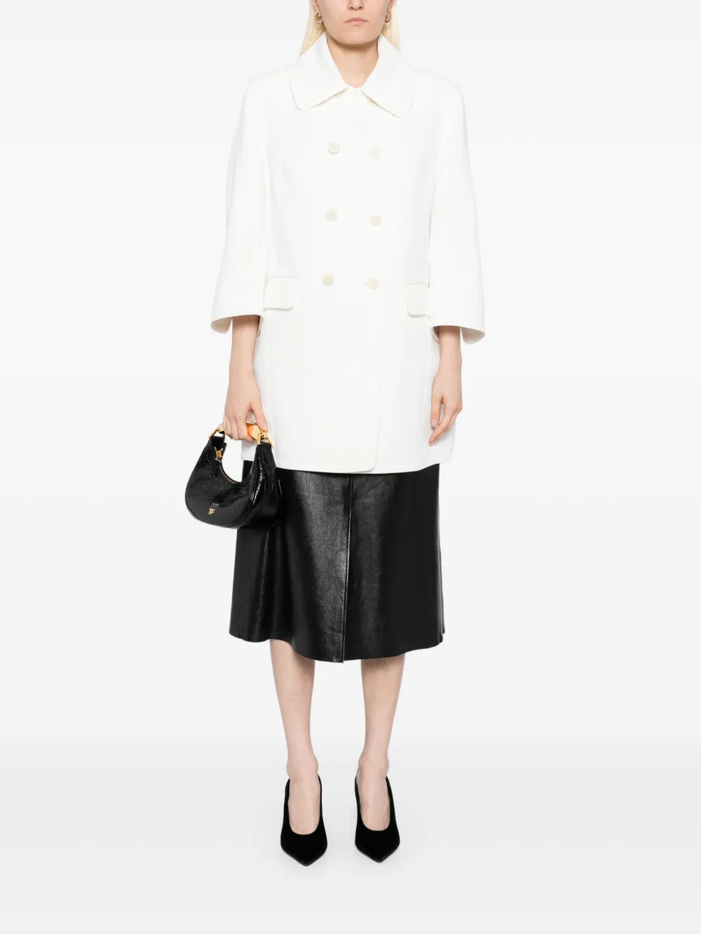 Ermanno Scervino double faced cady coat | Abrigos con doble botonadura | Image 2