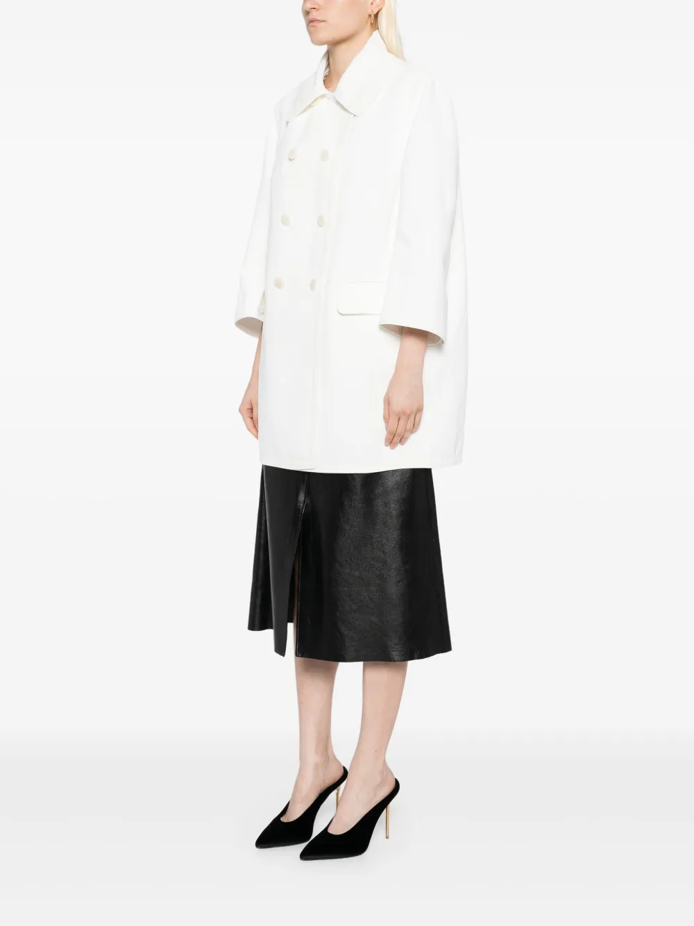 Ermanno Scervino double faced cady coat | Cappotti | Image 3