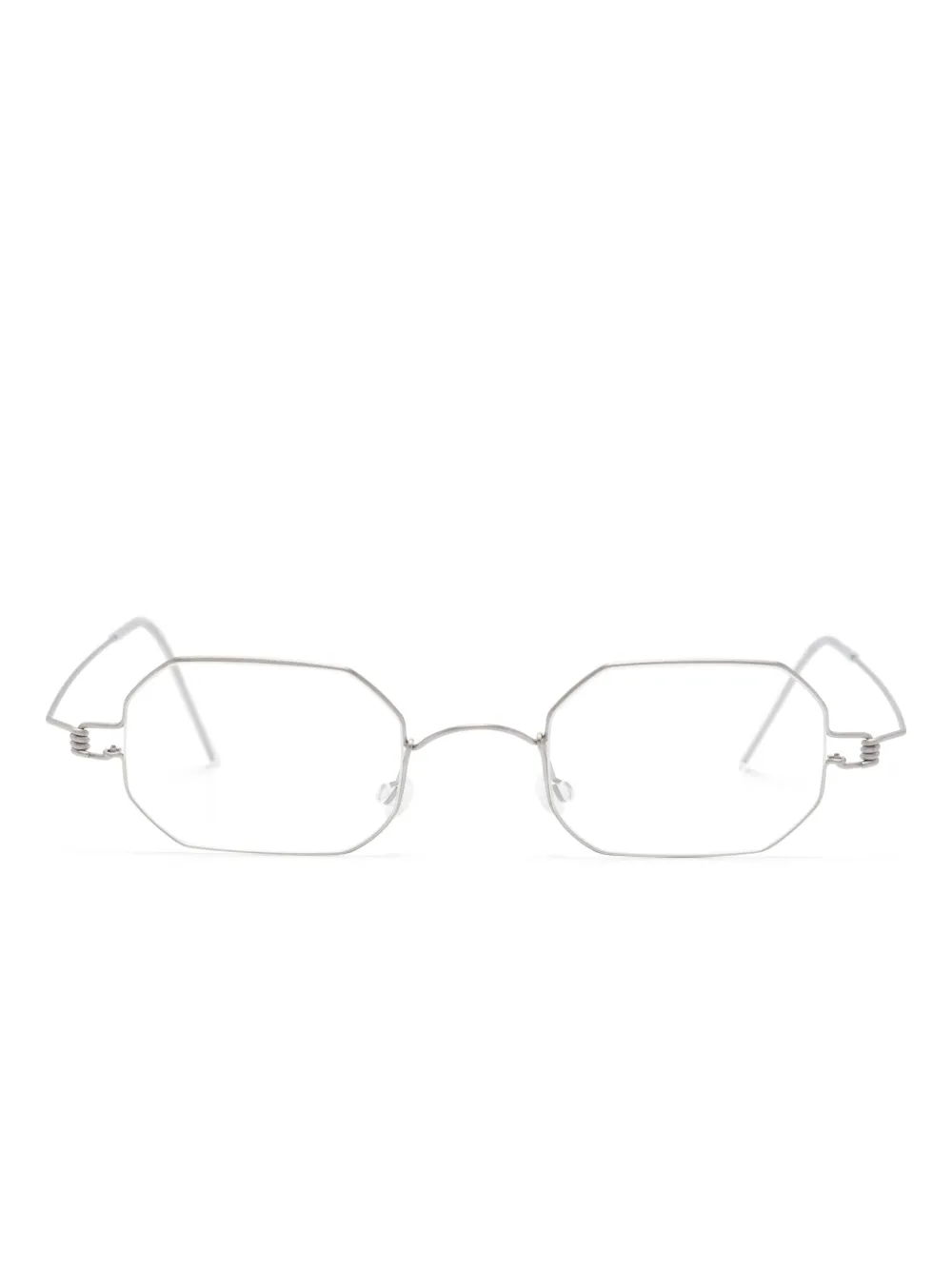 Lindberg geometric-frame glasses | Silver | Image 1