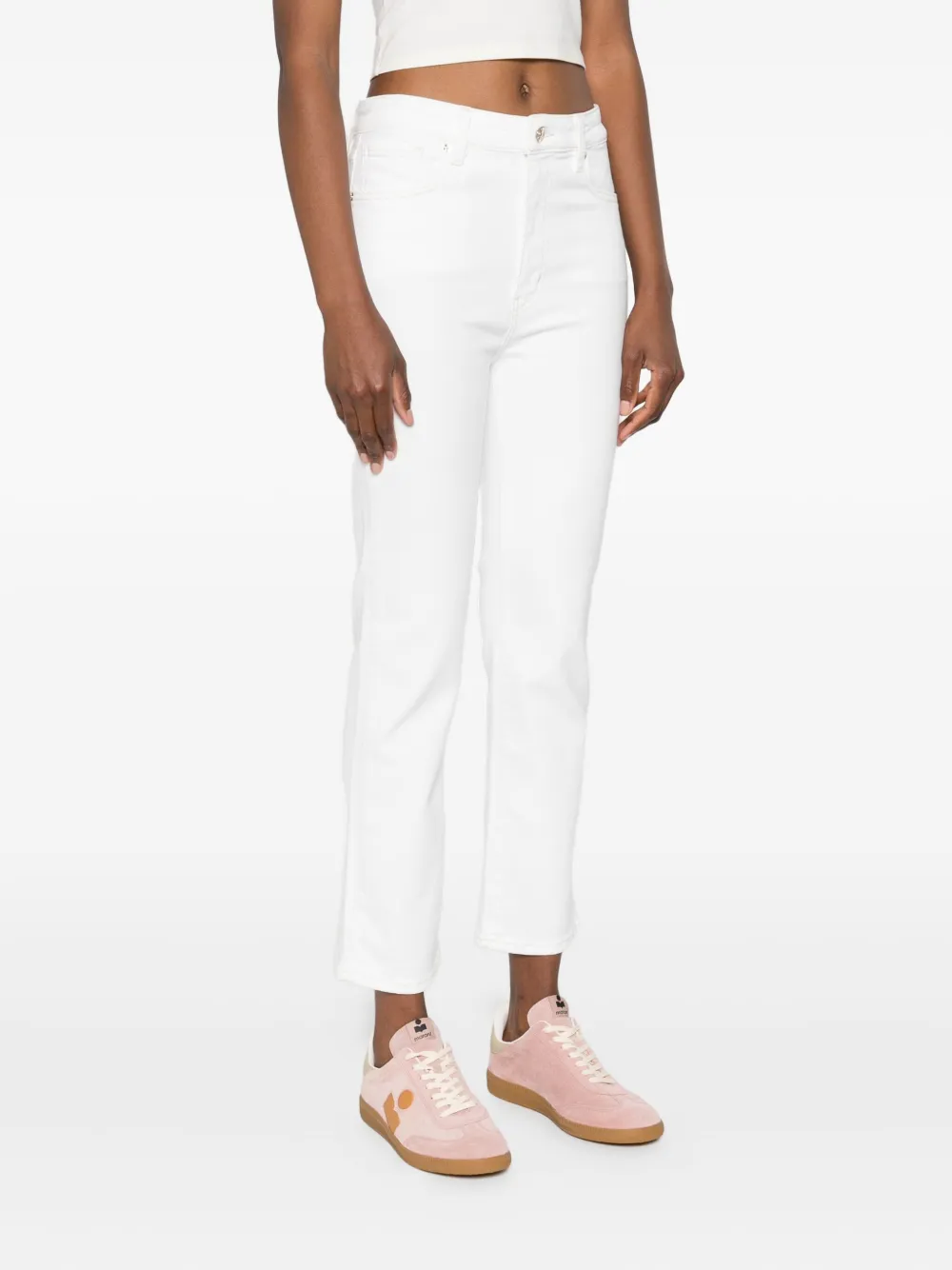 FRAME Jeans met vijf zakken Wit