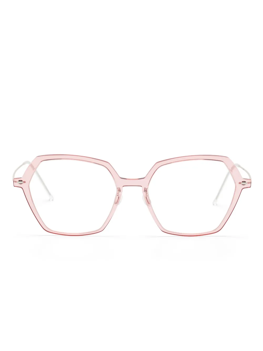 Lindberg lunettes de vue à monture géométrique | rose | Image 1