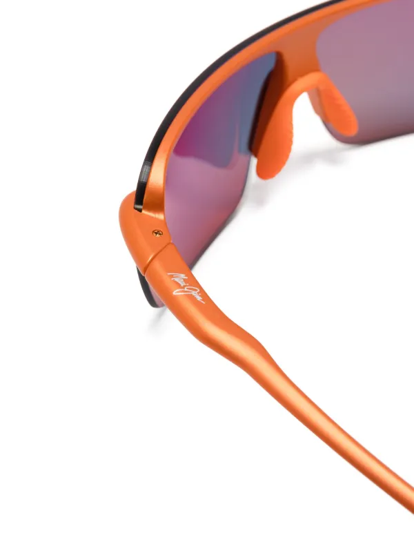 Maui Jim オーバーサイズフレーム サングラス | オレンジ | FARFETCH JP