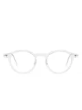 Lindberg round-frame glasses - White