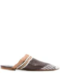 Fabio Rusconi leather flat mules - Brown