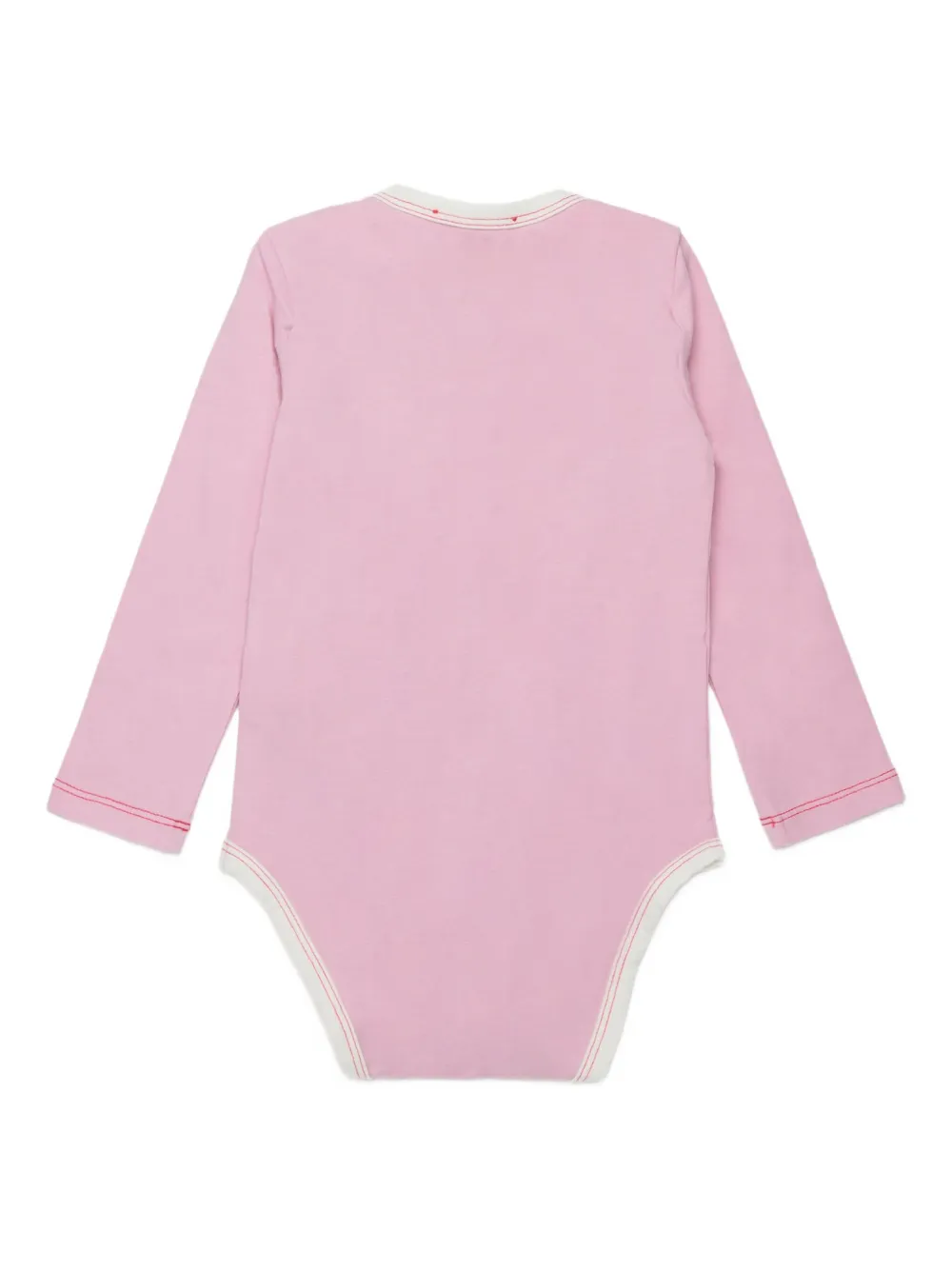 Diesel Kids Usissybox-Nb logo-embellished babygrow set Roze
