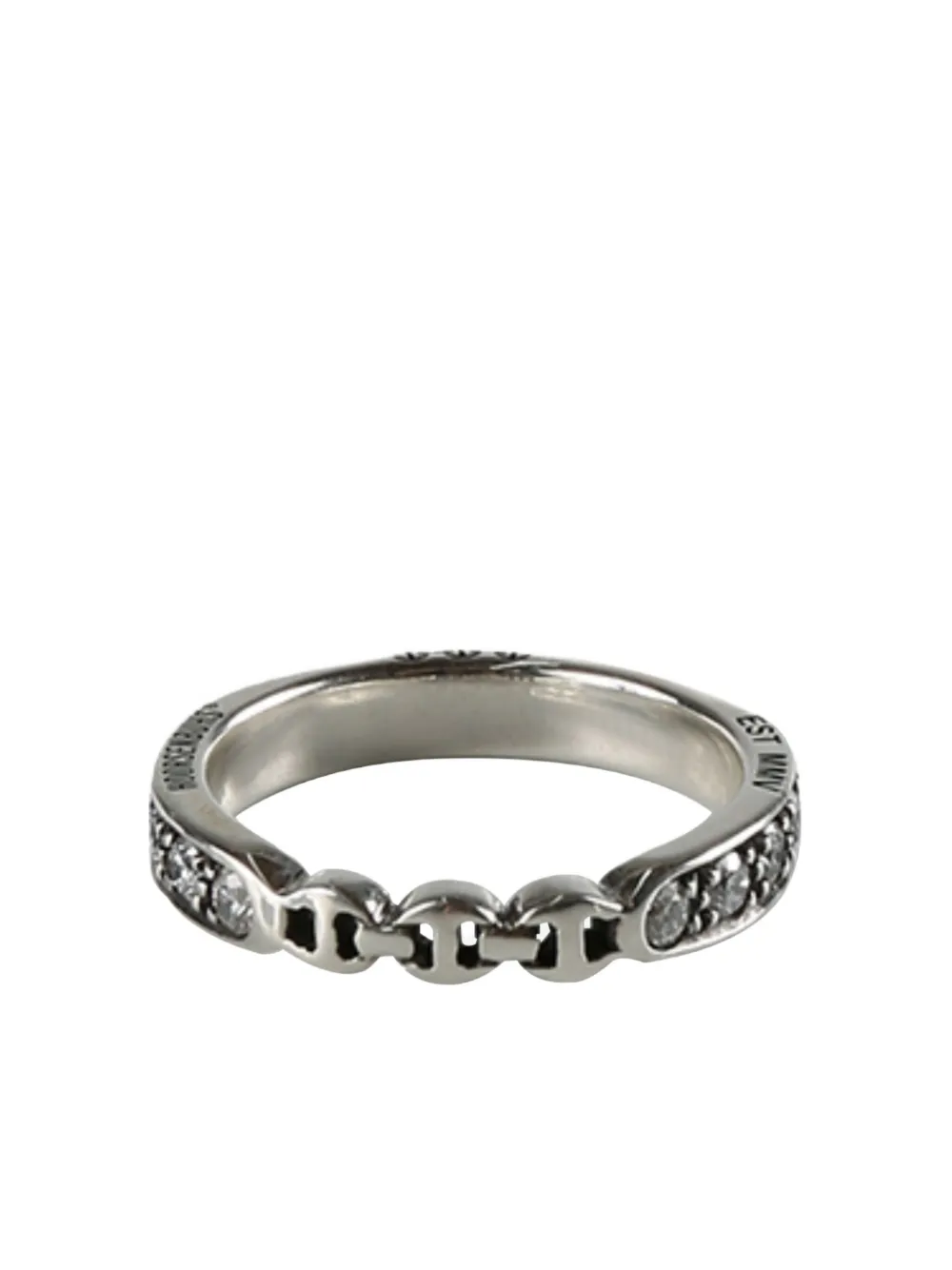 Hoorsenbuhs Engraved Metal Ring In Metallic