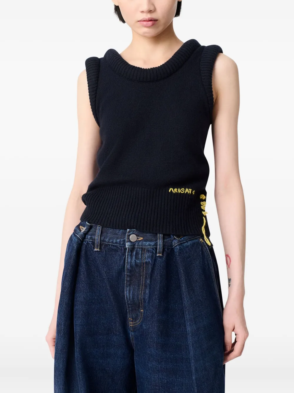 Axel Arigato Mouwloze top Blauw