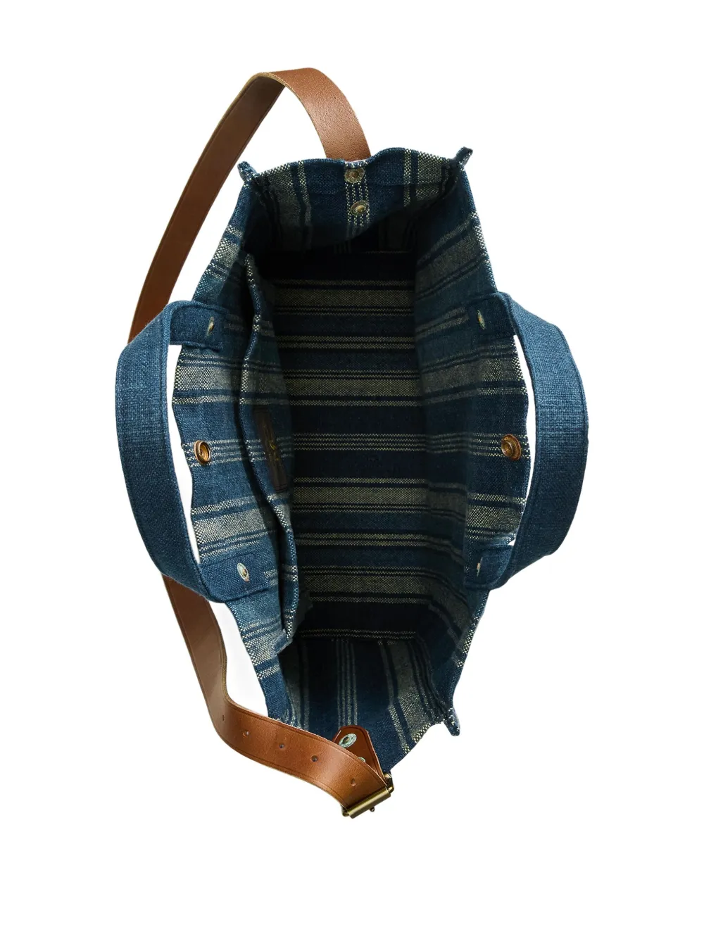 Ralph Lauren RRL Gestreepte shopper Blauw