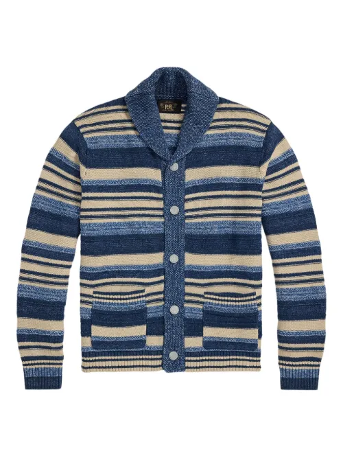 Cardigan rayé à boutonnière - Ralph Lauren RRL - Modalova