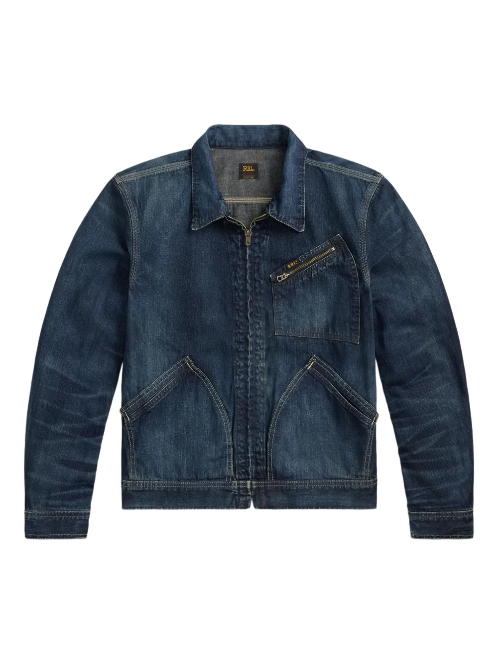 Ralph Lauren RRL Denim trucker jack Blauw