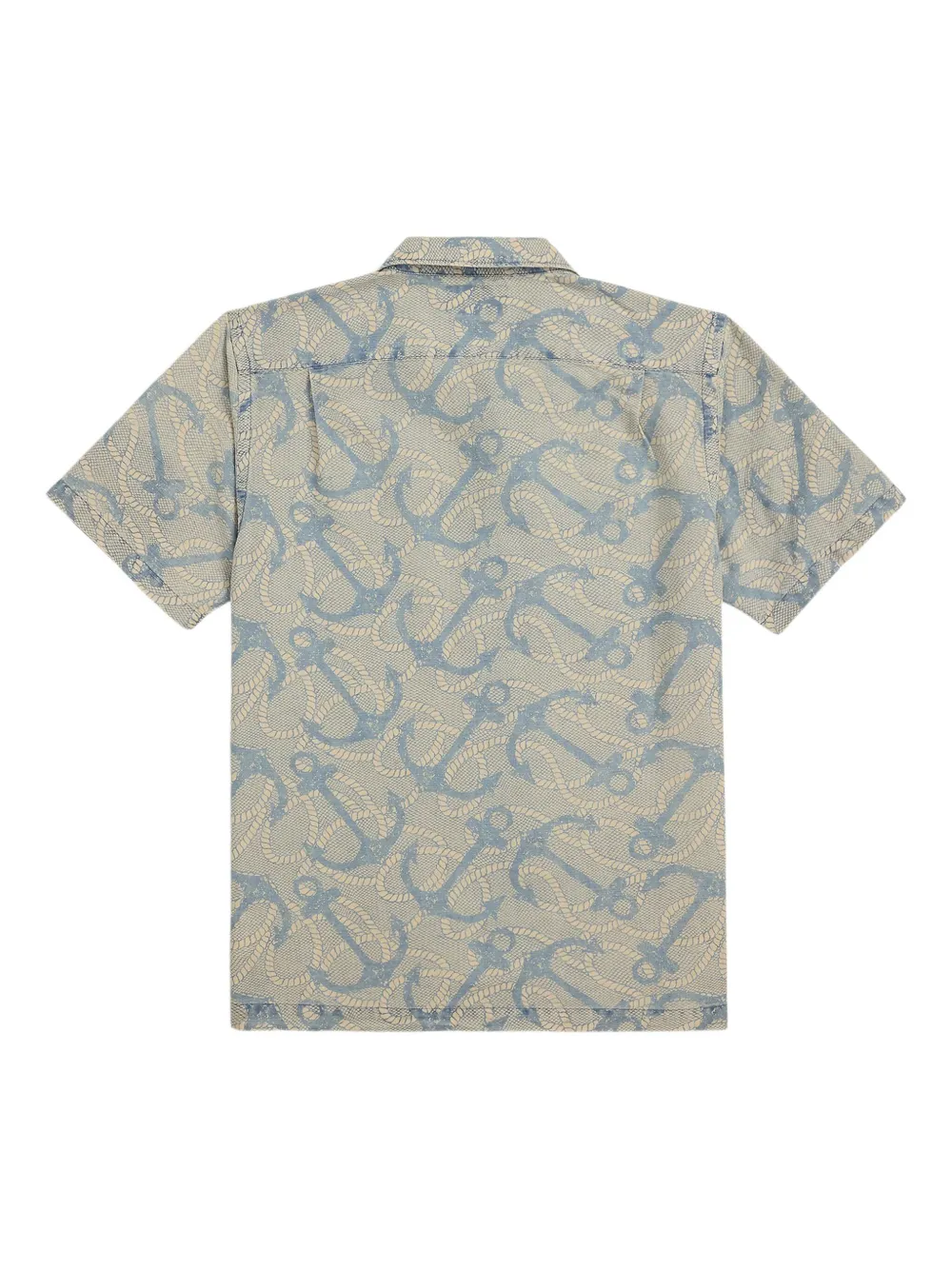 Ralph Lauren RRL Overhemd met print en korte mouwen Beige