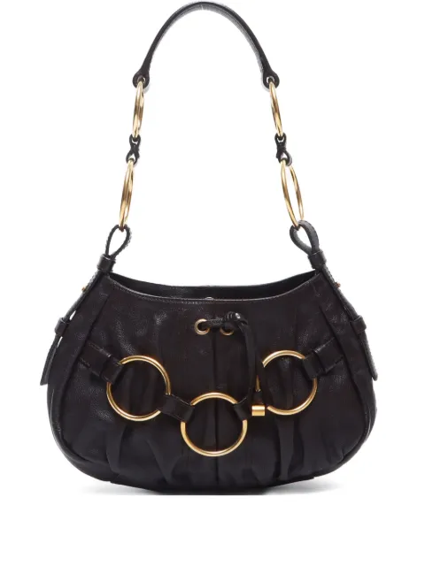 Saint Laurent Pre-Owned 1990s ring-detailed shoulder bag