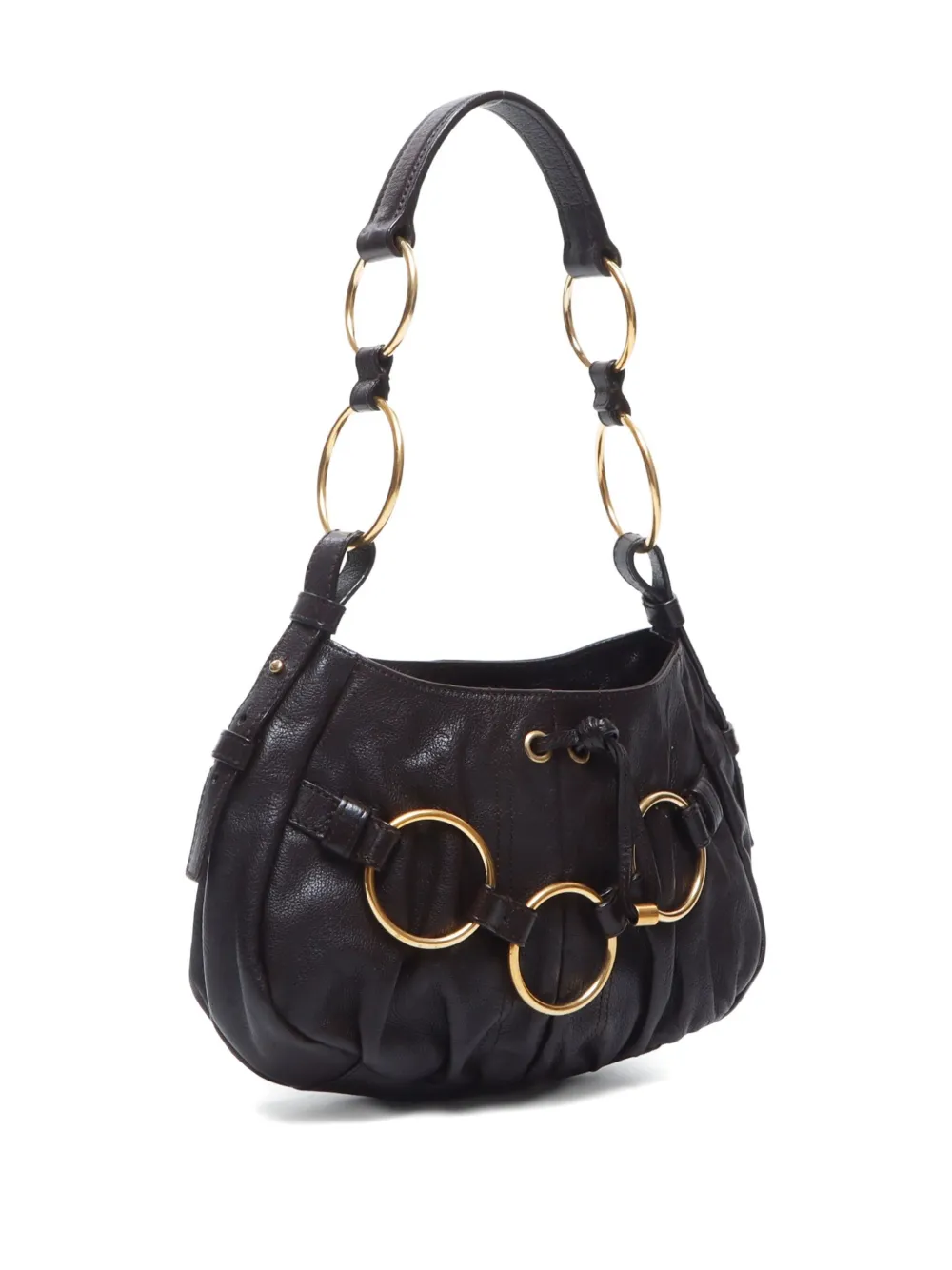 Pre-owned Saint Laurent 1990s Ring-detailed Shoulder Bag