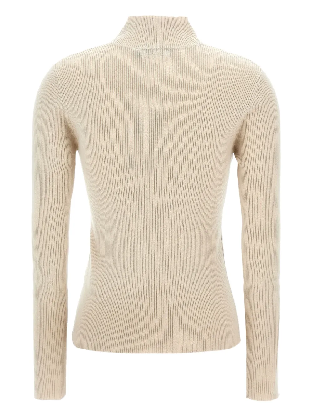 Max Mara Zanzara ribbed high-neck sweater Beige