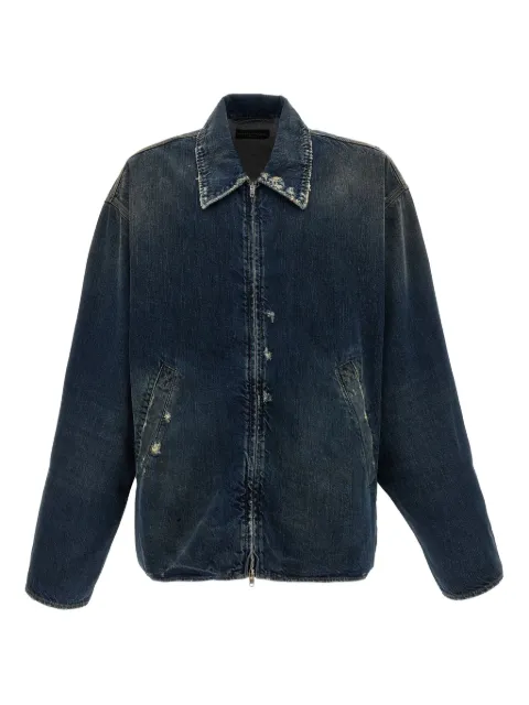 Balenciaga distressed denim jacket